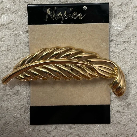 Napier/vintage gold pin, 3” * - Picture 1 of 3